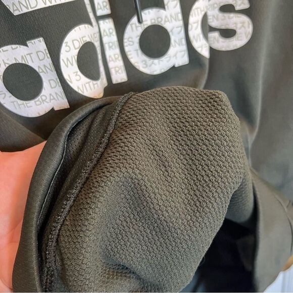 Adidas Men's Forest Green Hoodie - Picture 8 of 9